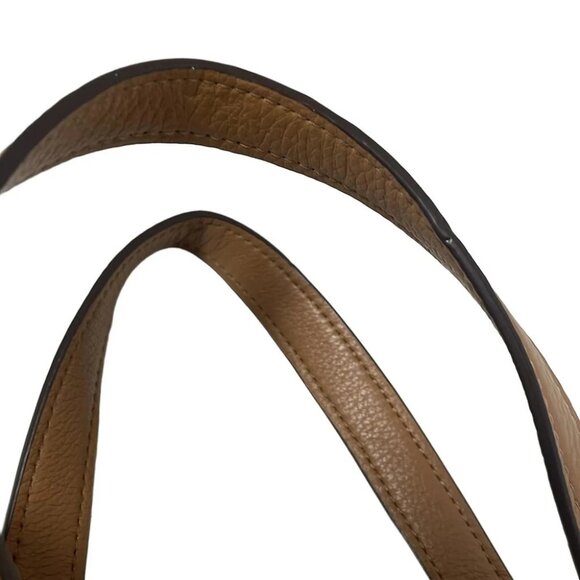 Auth COACH - C8602 Cream Light Brown Multi Canvas Leather Tote Bag - Picture 6 of 9